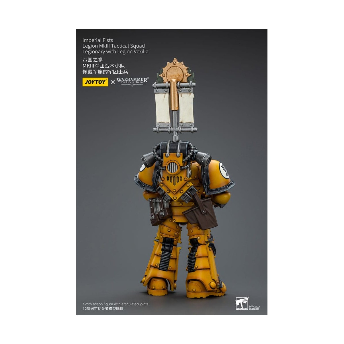 JoyToy - Imperial Fists - Legion MkIII Tactical Squad Legionary with Legion Vexilla - 1/18 - The Horus Heresy