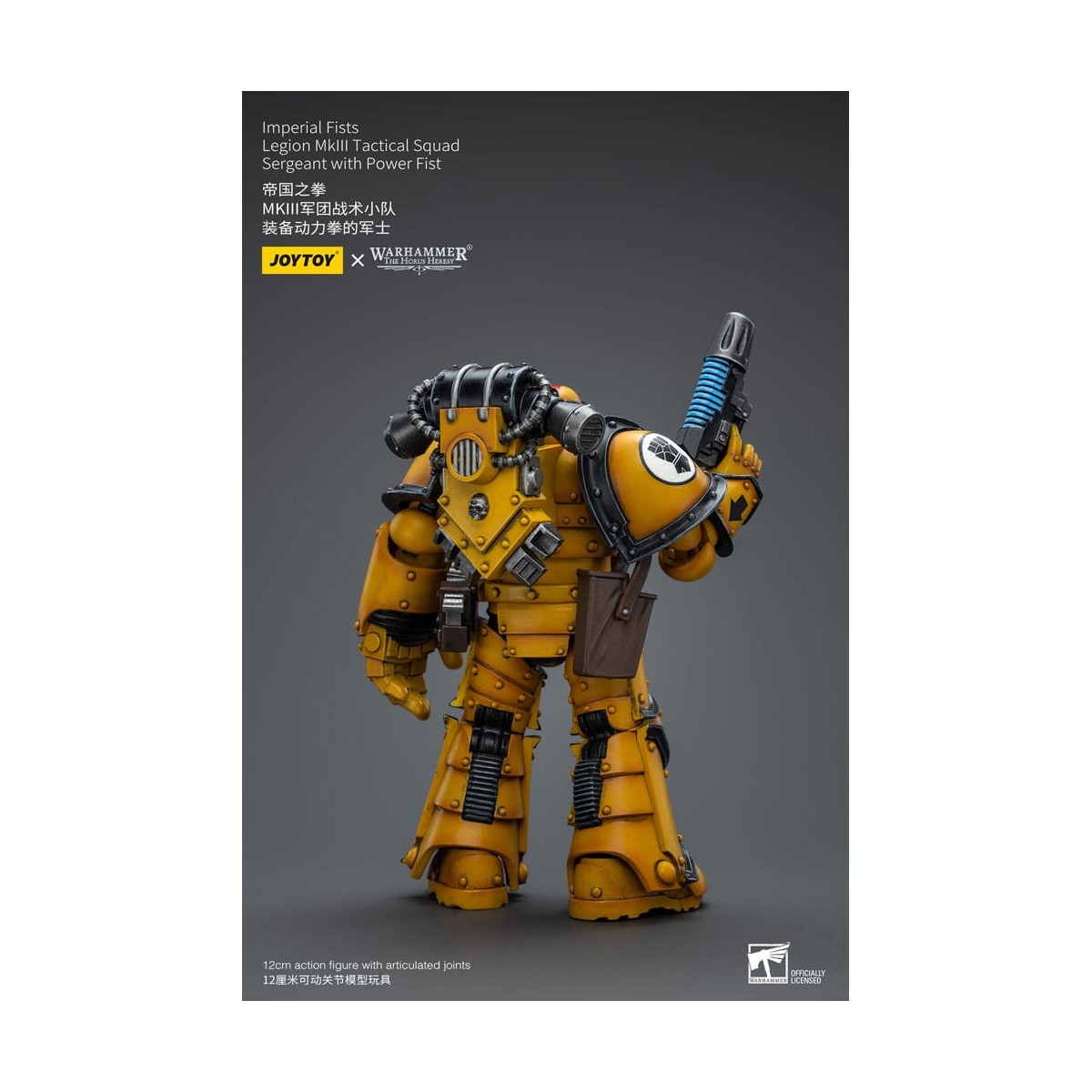 JoyToy - Imperial Fists - Legion MkIII Tactical Squad Sergeant with Power Fist - 1/18 - The Horus Heresy