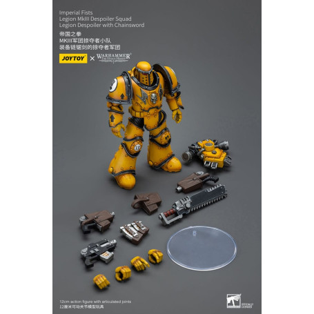 JoyToy - Imperial Fists - Imperial Fists Legion MkIII Despoiler Squad Legion Despoiler with Chainsword - 1/18