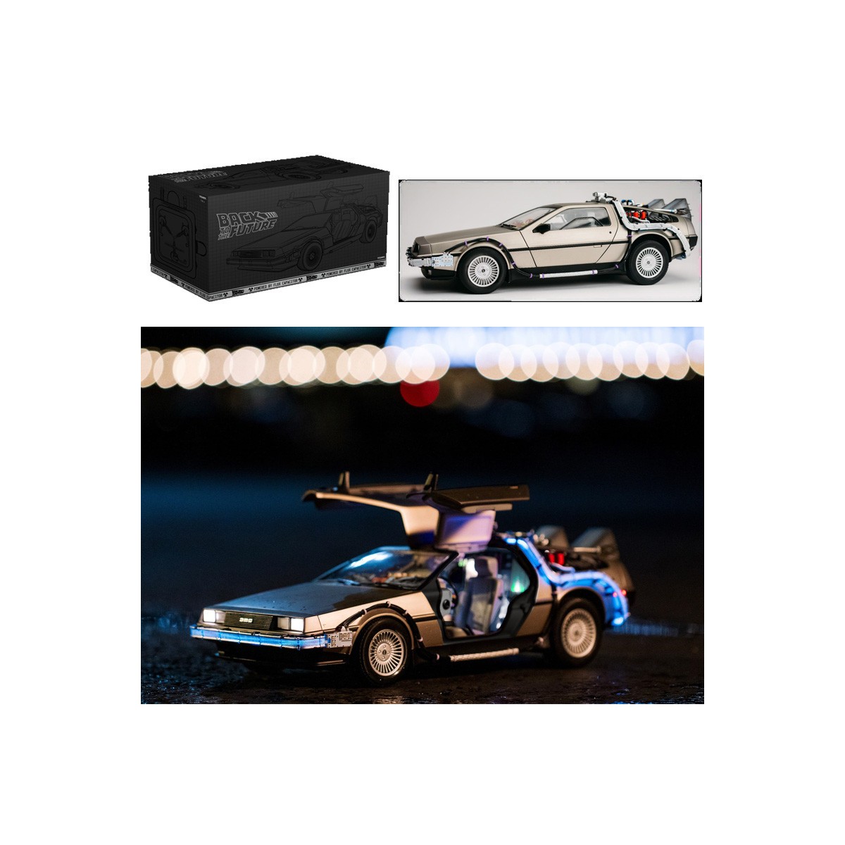 Takara Tomy - Back to the Future - Die Cast Time Machine Replica DeLorean