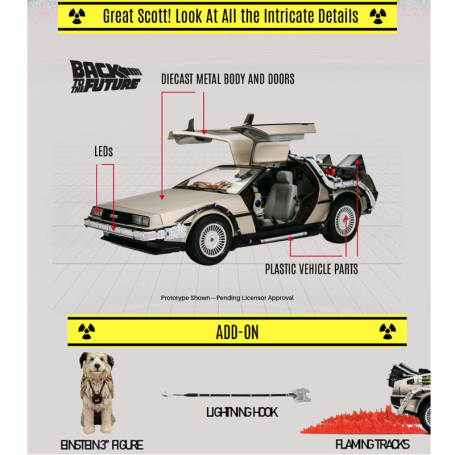 Takara Tomy - Back to the Future - Die Cast Time Machine Replica DeLorean