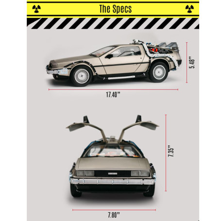 Takara Tomy - Back to the Future - Die Cast Time Machine Replica DeLorean