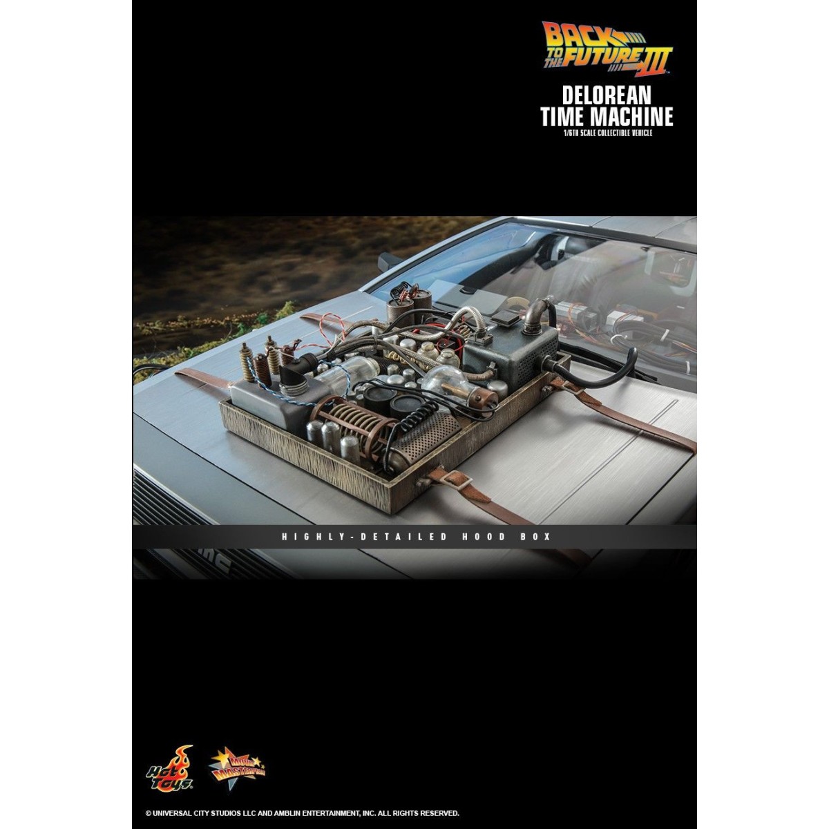 Hot Toys - Back to the Future 3 1/6 Delorean - BTTF3