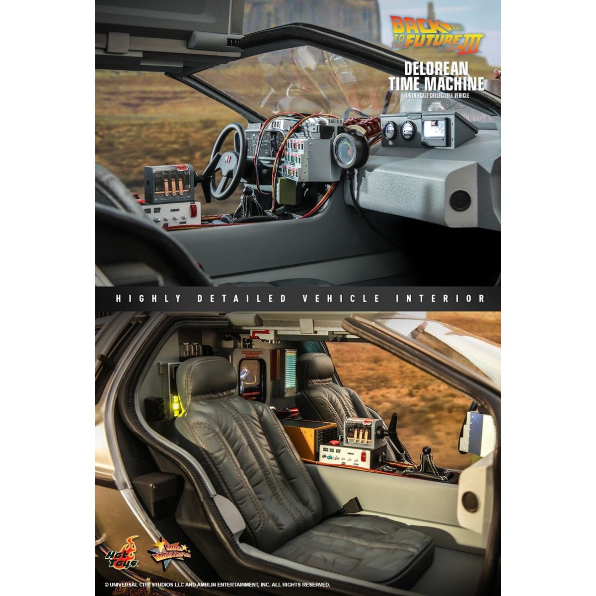 Hot Toys - Back to the Future 3 1/6 Delorean - BTTF3