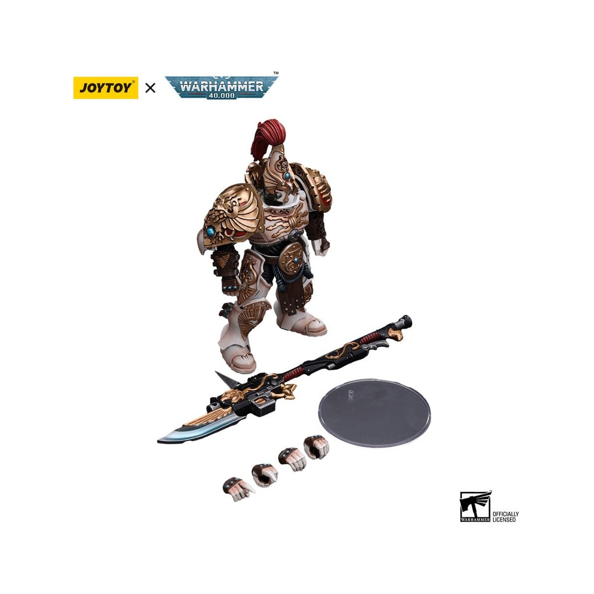 JoyToy Space Marines - Adeptus Custodes Solar Watch - Custodian Guard with Guardian Spear 1/18 - Warhammer 40K