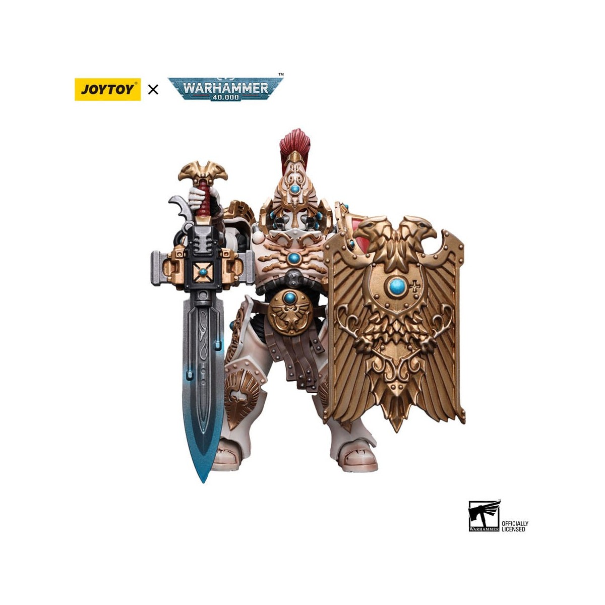 JoyToy Space Marines - Adeptus Custodes Solar Watch - Custodian Guard with Sentinel Blade and Praesidium Shield 1/18