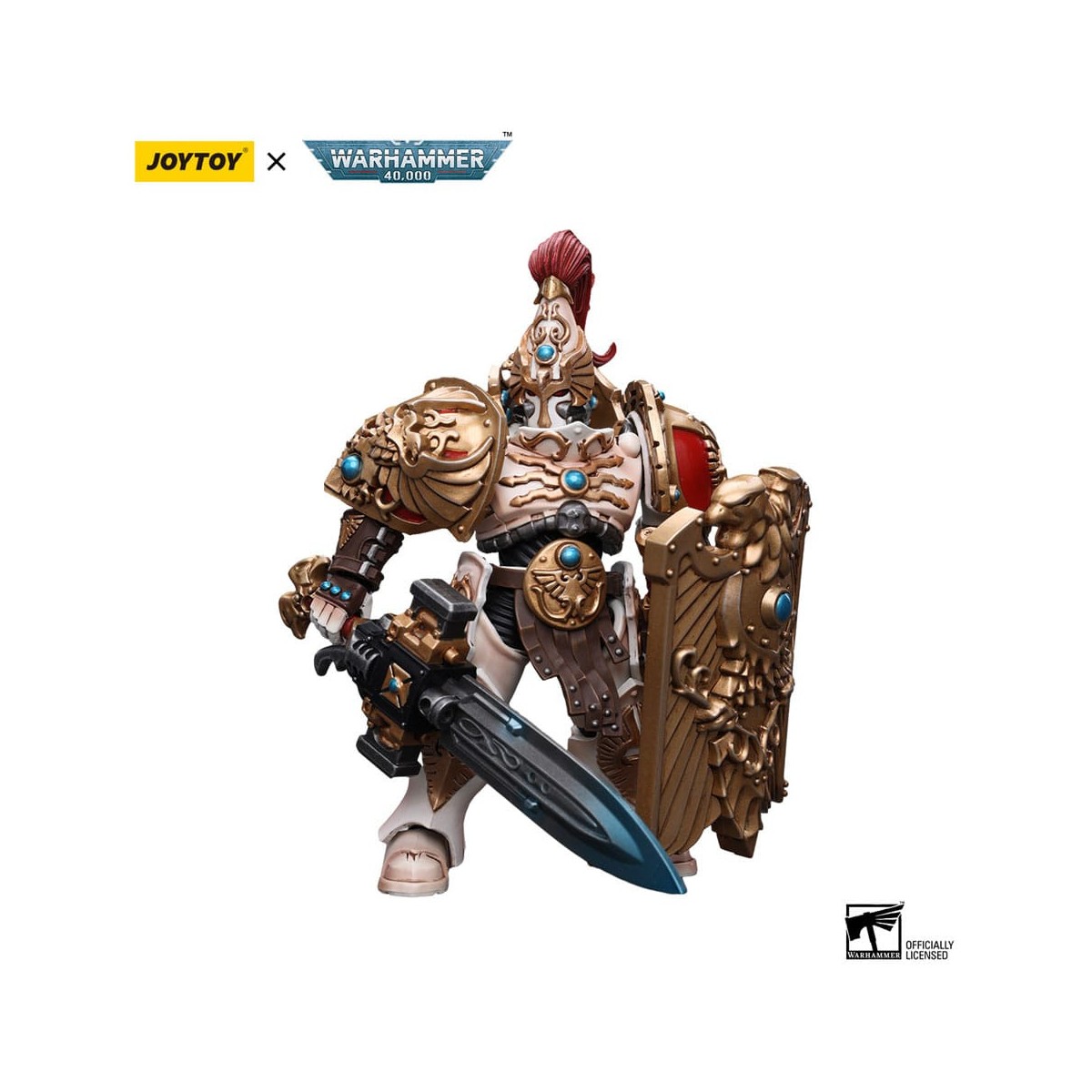 JoyToy Space Marines - Adeptus Custodes Solar Watch - Custodian Guard with Sentinel Blade and Praesidium Shield 1/18