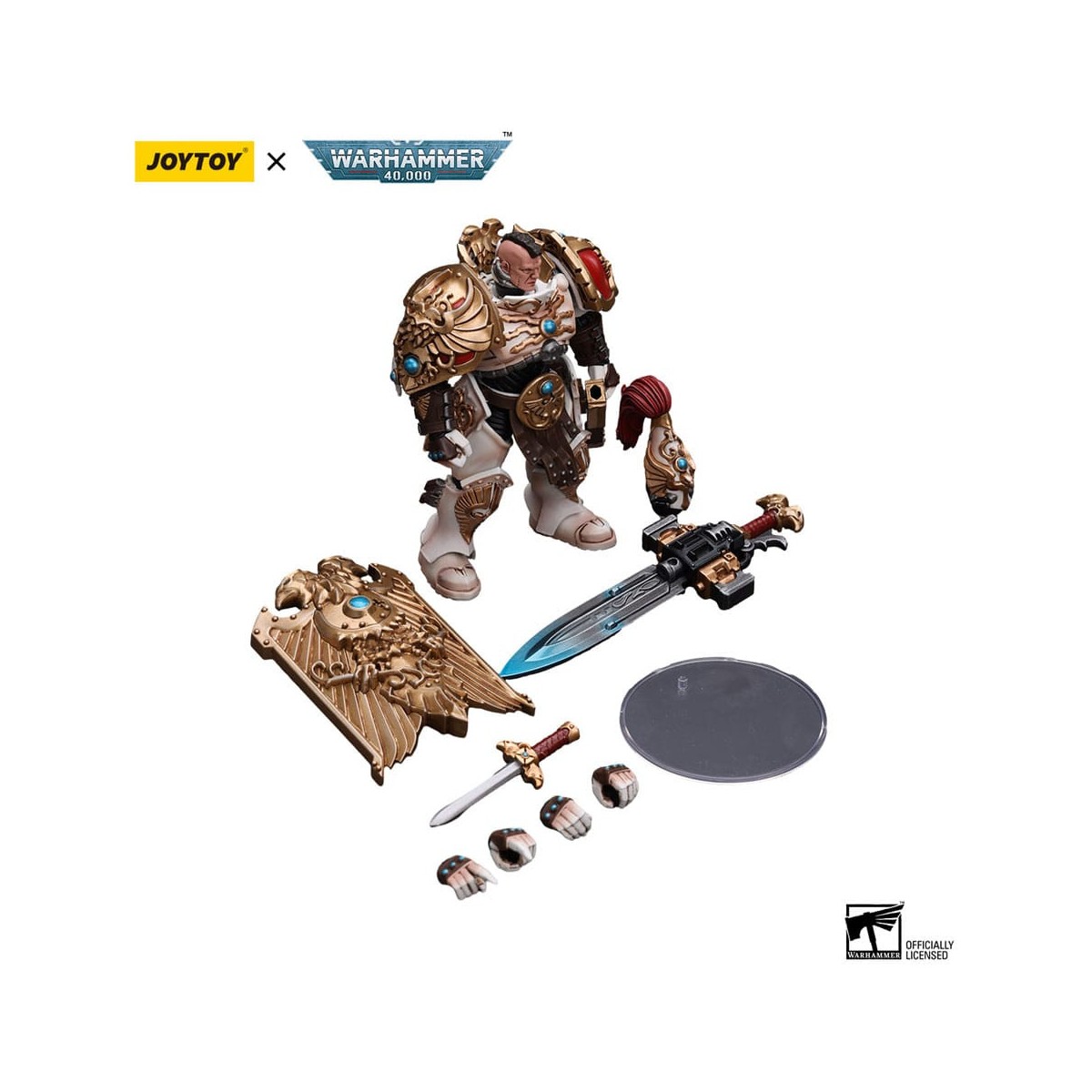 JoyToy Space Marines - Adeptus Custodes Solar Watch - Custodian Guard with Sentinel Blade and Praesidium Shield 1/18