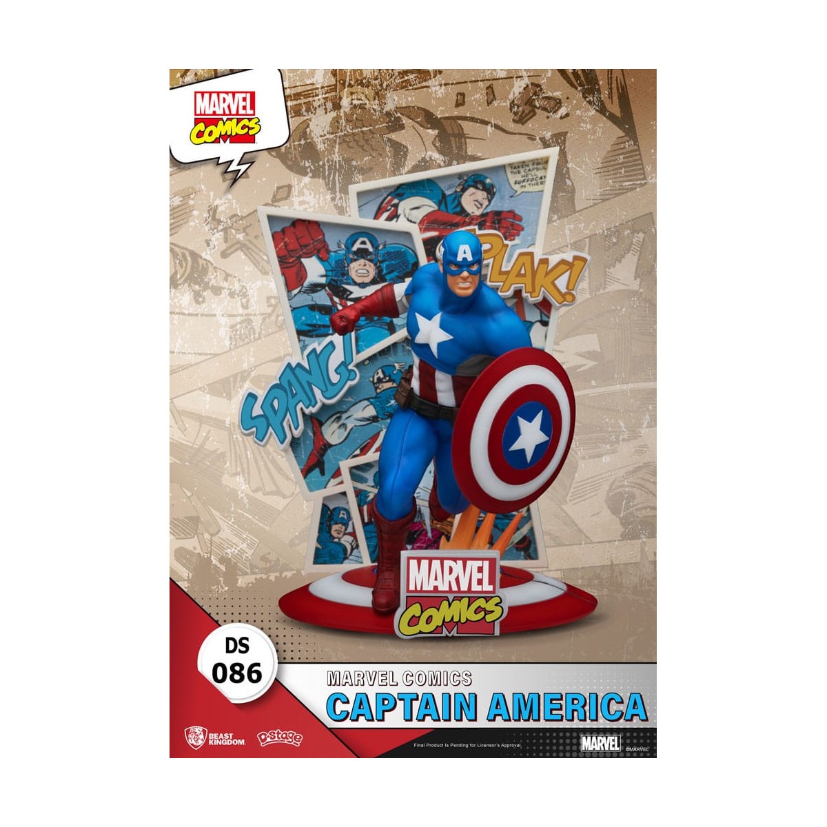 Beast Kingdom Marvel Comics Diorama PVC - Captain America D-Stage