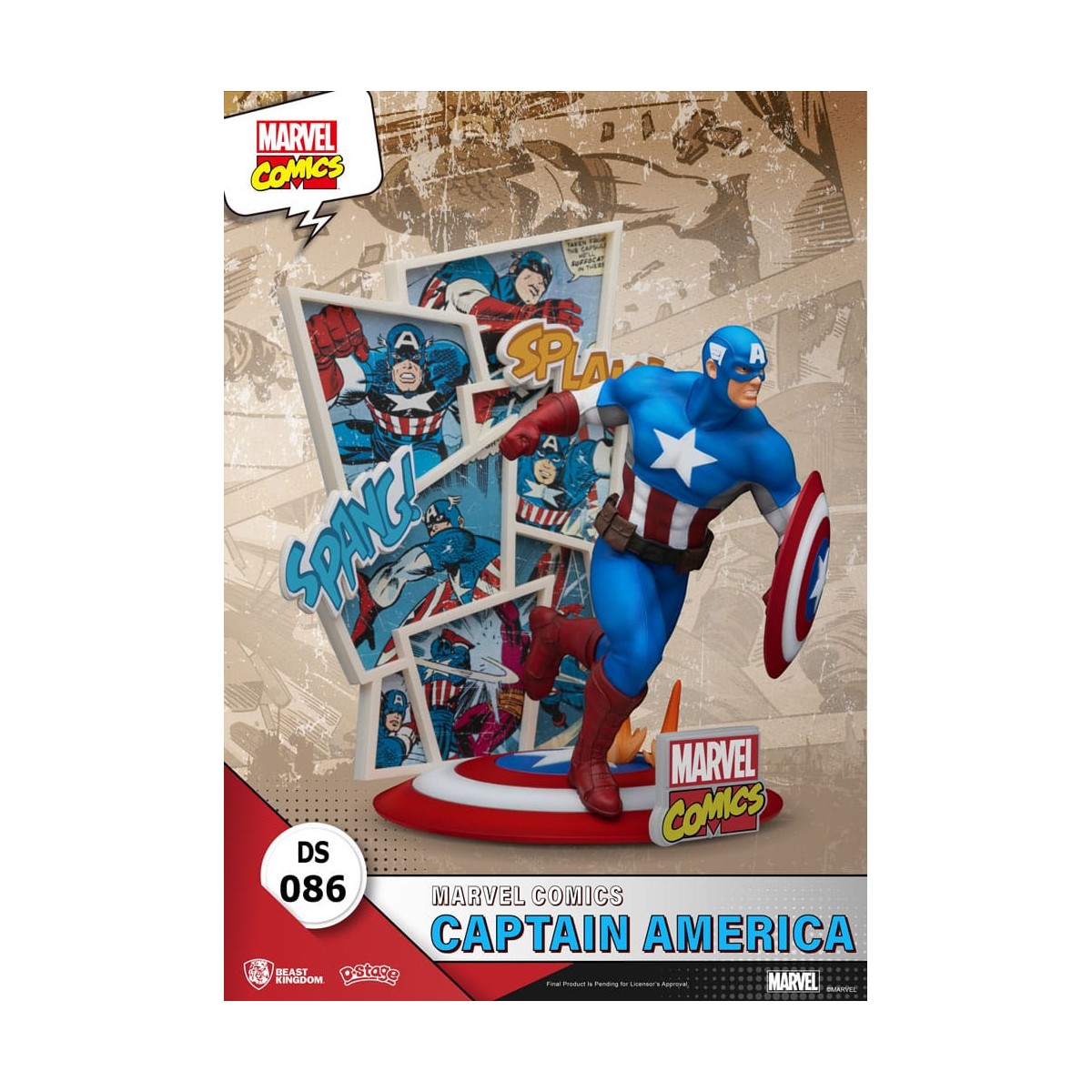Beast Kingdom Marvel Comics Diorama PVC - Captain America D-Stage