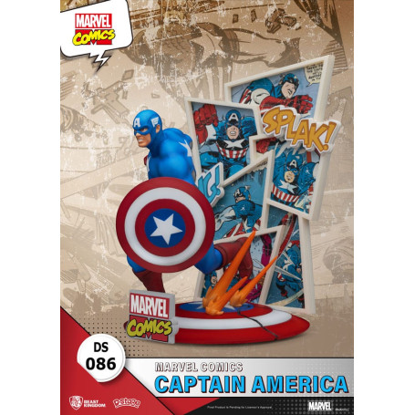Beast Kingdom Marvel Comics Diorama PVC - Captain America D-Stage