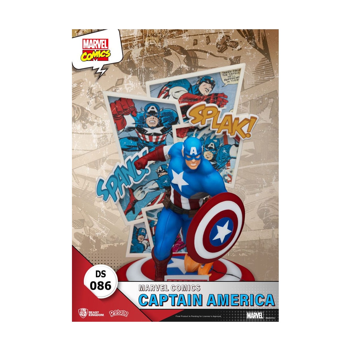 Beast Kingdom Marvel Comics Diorama PVC - Captain America D-Stage