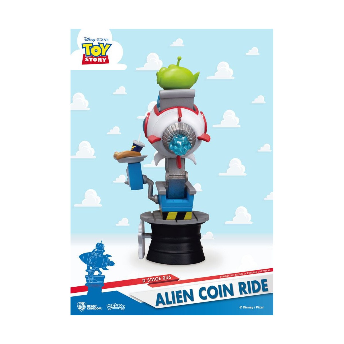 Beast Kingdom Disney - Coin Ride Series diorama - Alien Coin Ride Toy Story - D-Stage