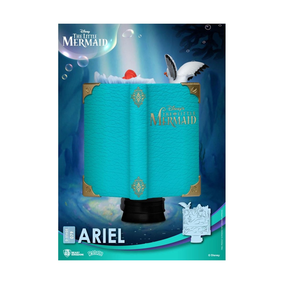 Beast Kingdom Disney La Petite Sirene diorama ARIEL - D-Stage Story Book Series