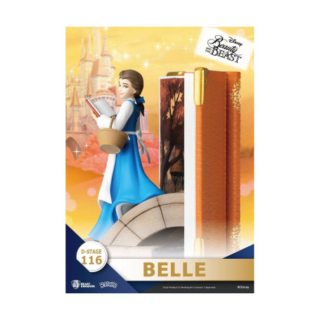 Beast Kingdom Disney La Belle & la Bête diorama BELLE - D-Stage Story Book Series