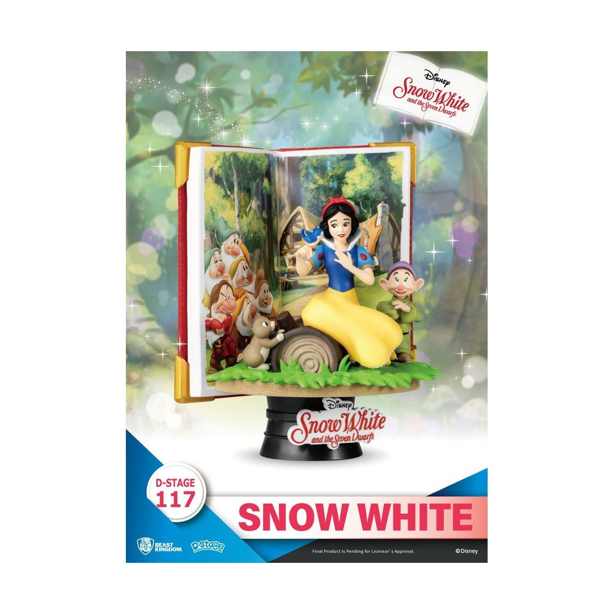 Beast Kingdom Disney La Belle & la Bête diorama BLANCHE-NEIGE - D-Stage Story Book Series