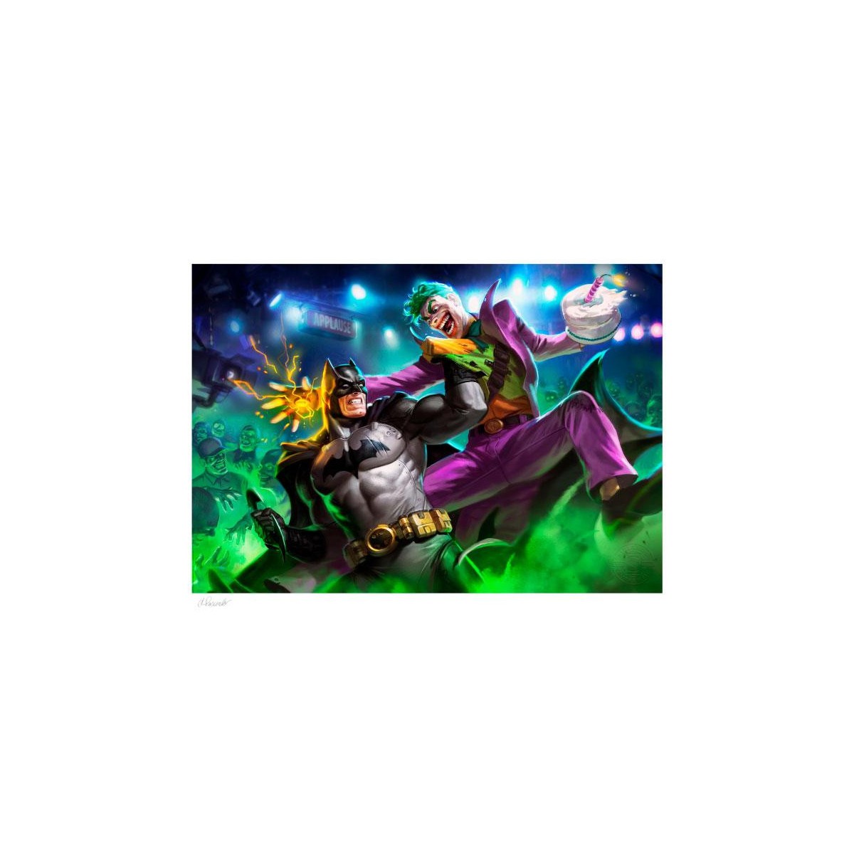 Sideshow DC Comics print - Art Print Batman vs The Joker 46 x 61 cm - unframed