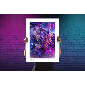 Sideshow DC Comics print - Art Print Birds of Prey by John Keaveney 46 x 61 cm - unframed