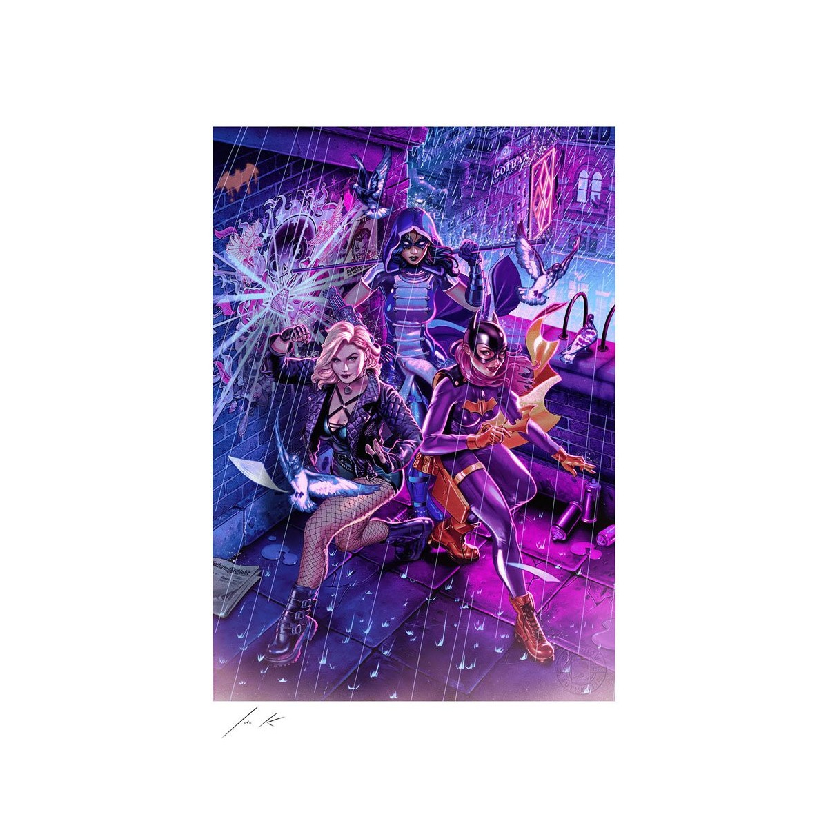 Sideshow DC Comics print - Art Print Birds of Prey by John Keaveney 46 x 61 cm - unframed