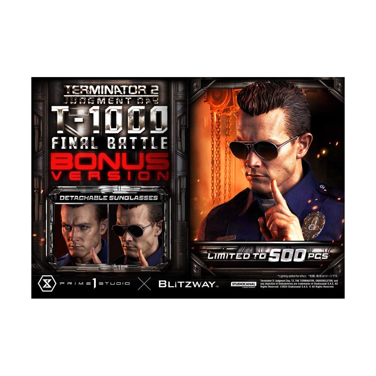 Prime 1 - Terminator 2 Judgment Day T-1000 Final Battle Deluxe Bonus Version - Museum Masterline Series 1/3