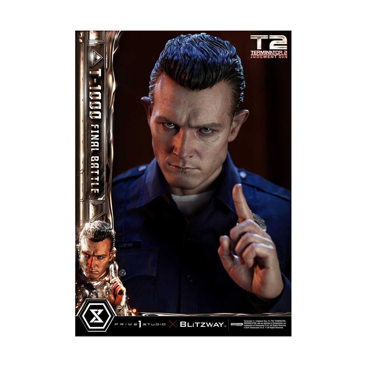 Prime 1 - Terminator 2 Judgment Day T-1000 Final Battle Deluxe Bonus Version - Museum Masterline Series 1/3