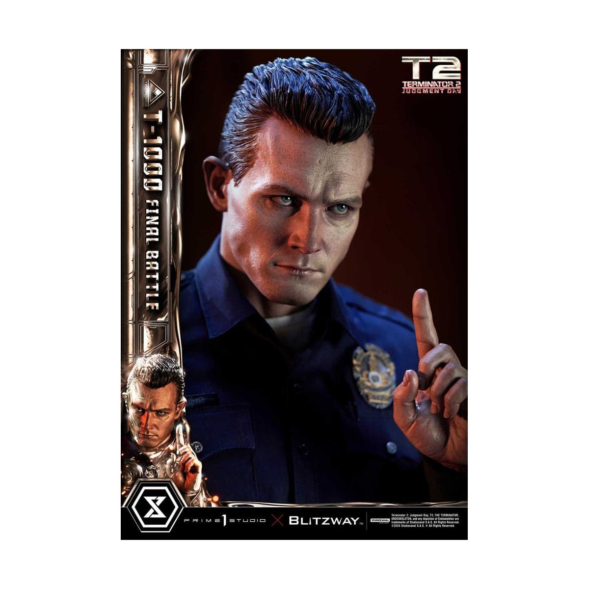 Prime 1 - Terminator 2 Judgment Day T-1000 Final Battle Deluxe Bonus Version - Museum Masterline Series 1/3