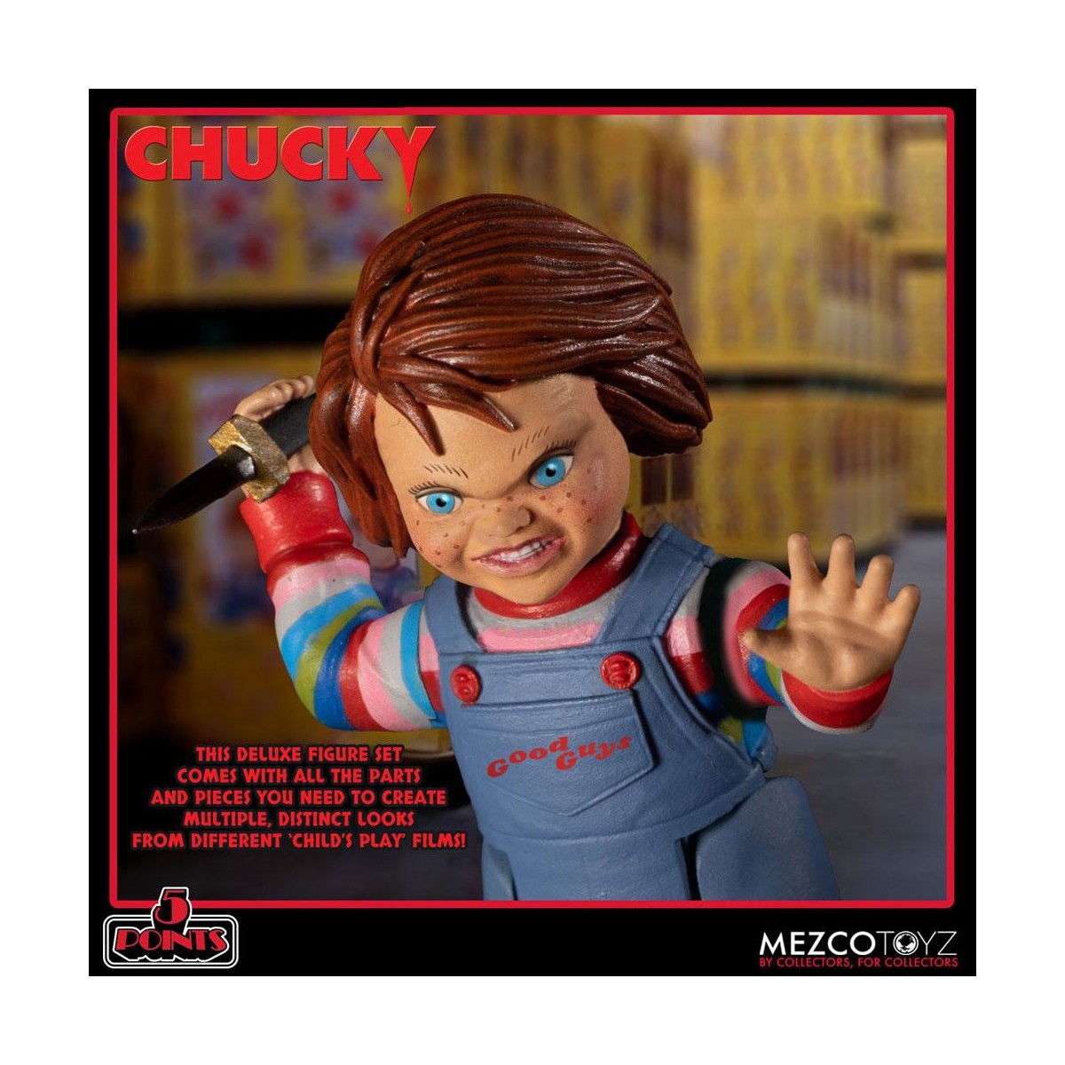 Mezco 5 Points - Chucky Deluxe figure set - Child's Play