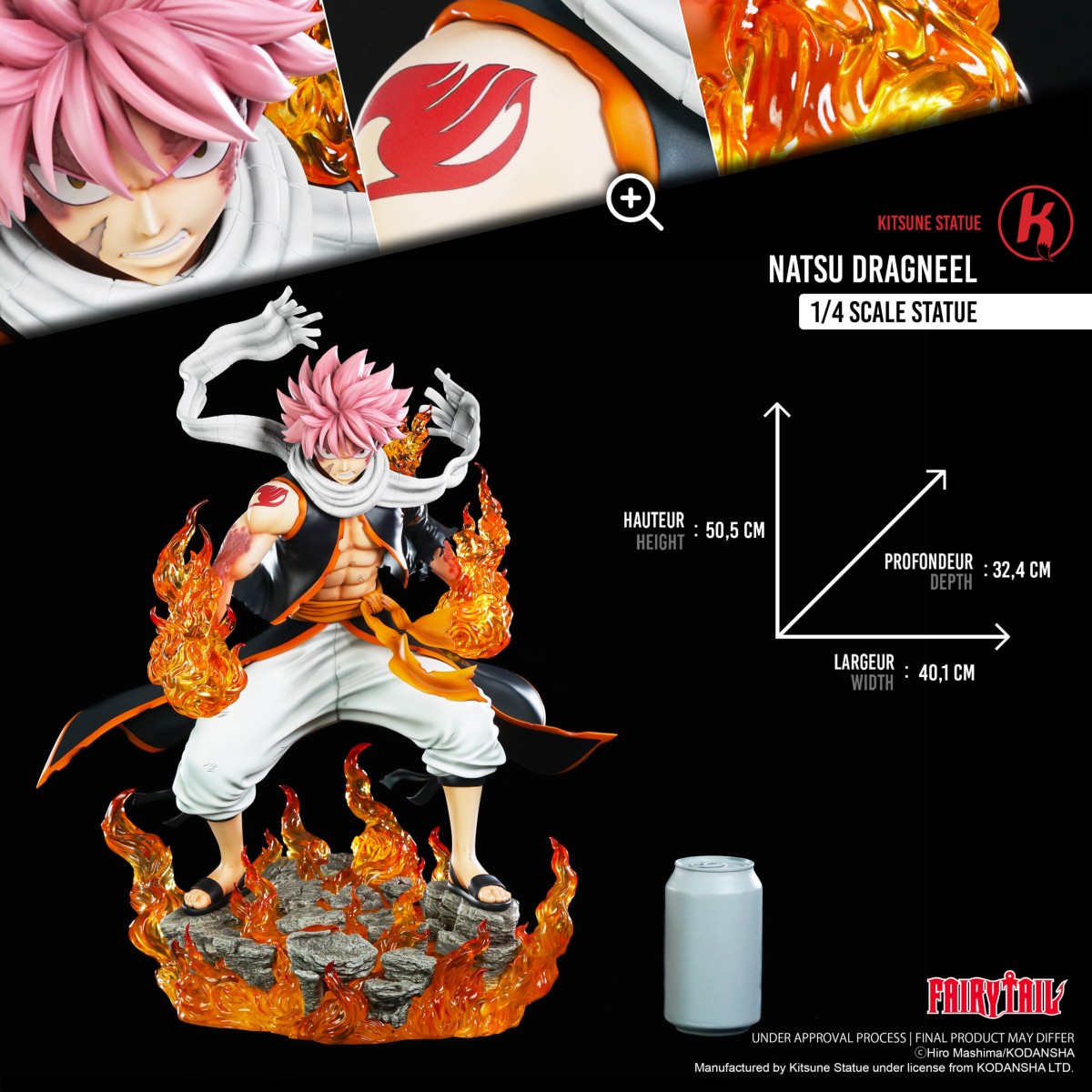 Kitsune - NATSU 1/4 Statue - Fairy Tail