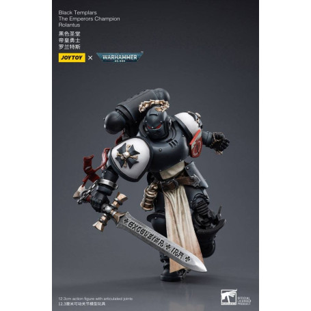 JoyToy Space Marines - Black Templar - The Emperors Champion Rolantus 1/18 - Warhammer 40K