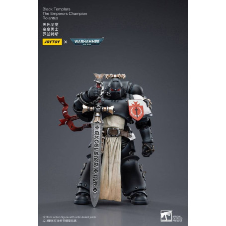 JoyToy Space Marines - Black Templar - The Emperors Champion Rolantus 1/18 - Warhammer 40K