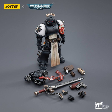 JoyToy Space Marines - Black Templar - The Emperors Champion Rolantus 1/18 - Warhammer 40K