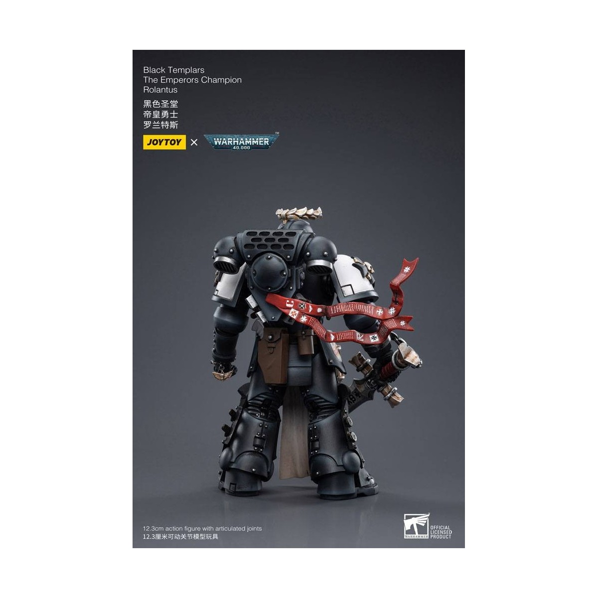JoyToy Space Marines - Black Templar - The Emperors Champion Rolantus 1/18 - Warhammer 40K