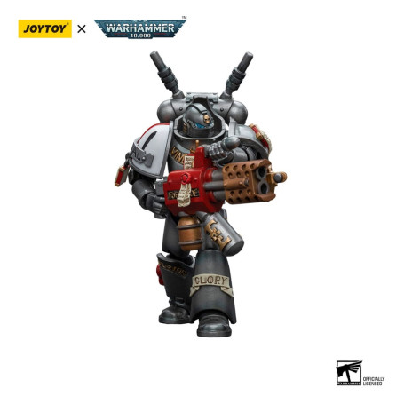 JoyToy Space marines - Grey Knights - Interceptor Squad Interceptor with Incinerator 1/18 - Warhammer 40K