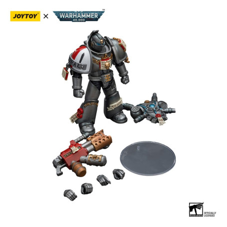 JoyToy Space marines - Grey Knights - Interceptor Squad Interceptor with Incinerator 1/18 - Warhammer 40K