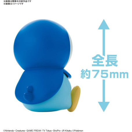 Bandai - Pokepla 06 -TIPLOUF Model Kit Pokemon - Piplup - Pochama