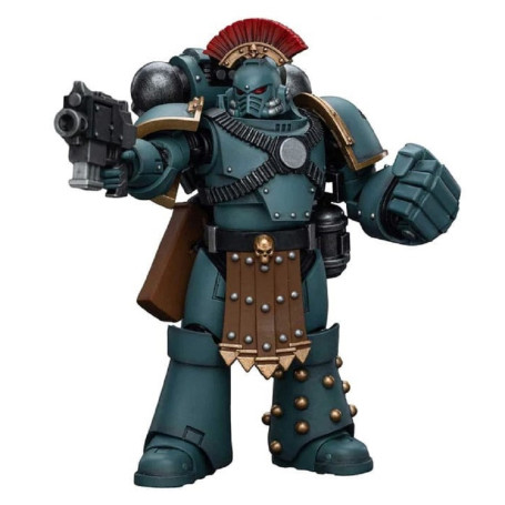 JoyToy Space marines - Sons of Horus - MKIV Tactical Squad Sergeant with Power Fist 1/18 - Warhammer 40K