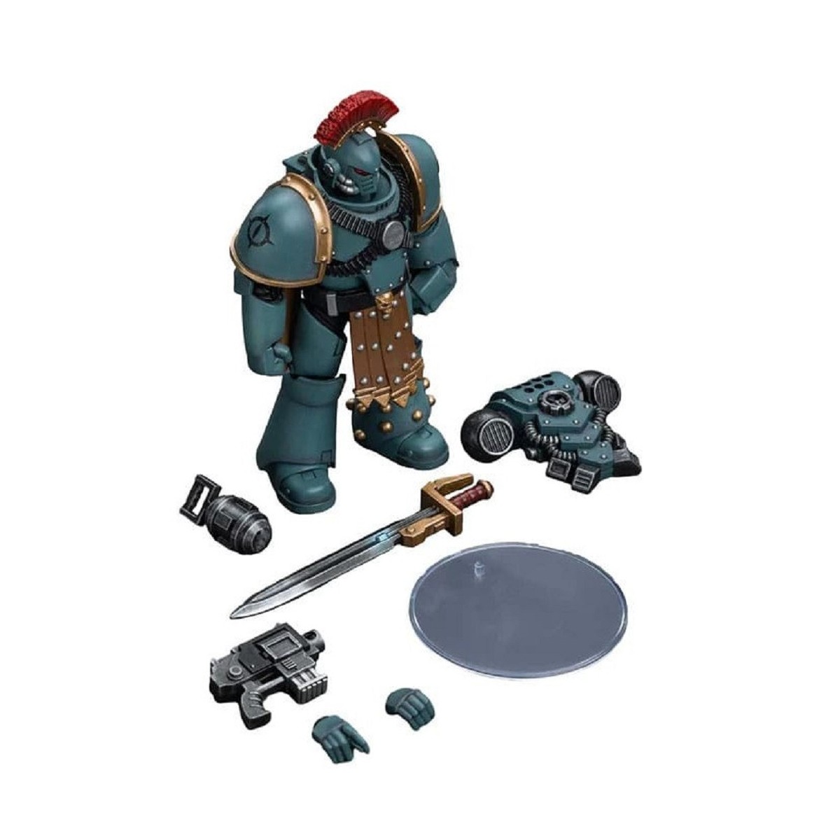 JoyToy Space marines - Sons of Horus - MKIV Tactical Squad Sergeant with Power Fist 1/18 - Warhammer 40K