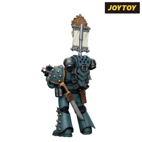 JoyToy Space marines - Sons of Horus - MKIV Tactical Squad Legionary with Legion Vexilla 1/18 - Warhammer 40K