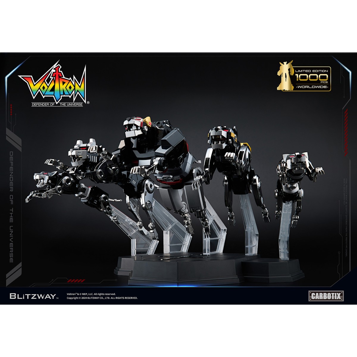 Blitzway - BLACK VOLTRON - Voltron: Defender of the Universe figurine Carbotix