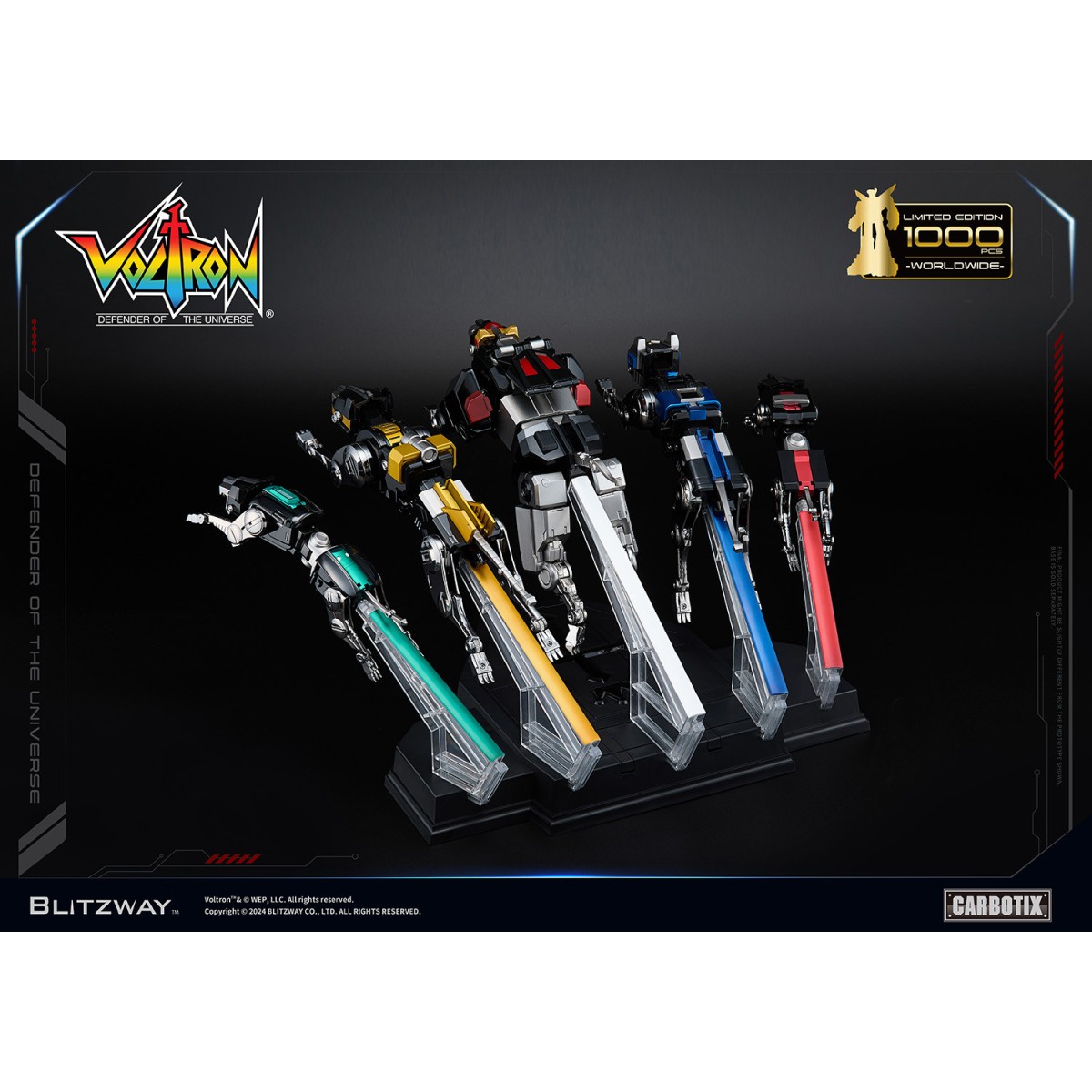 Blitzway - BLACK VOLTRON - Voltron: Defender of the Universe figurine Carbotix