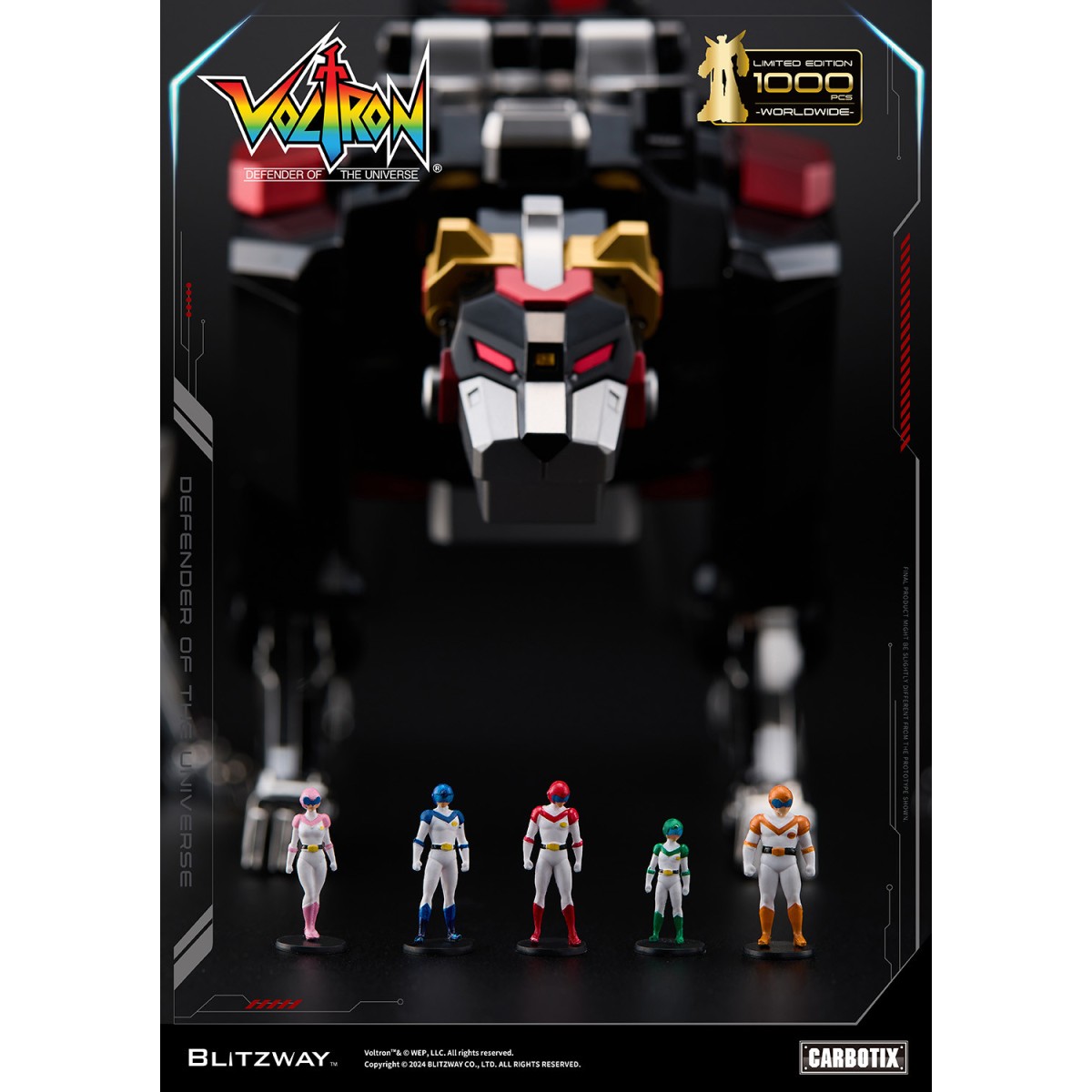 Blitzway - BLACK VOLTRON - Voltron: Defender of the Universe figurine Carbotix