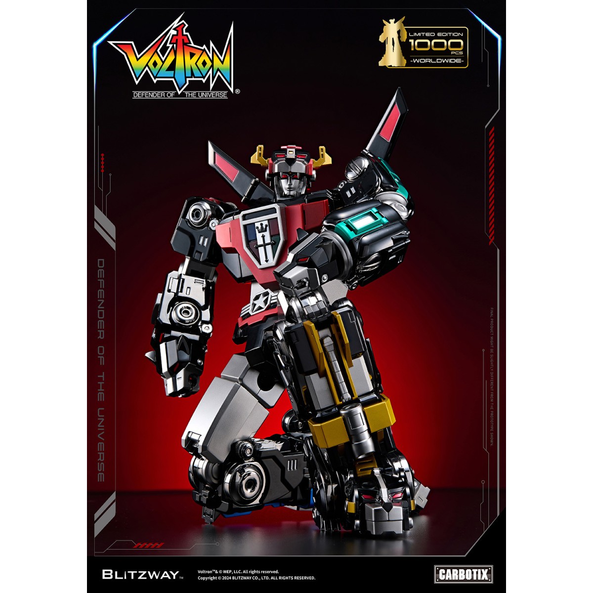 Blitzway - BLACK VOLTRON - Voltron: Defender of the Universe figurine Carbotix