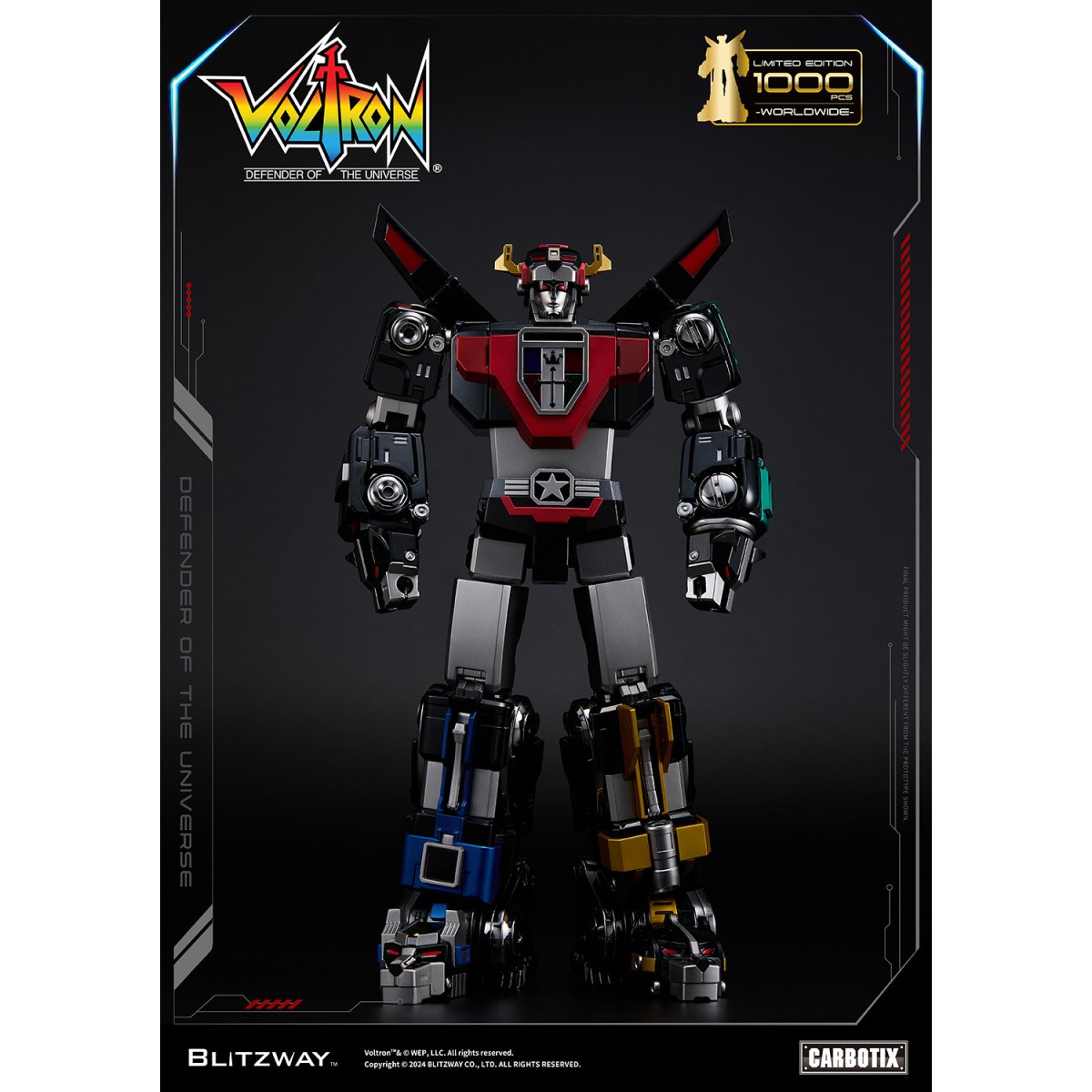 Blitzway - BLACK VOLTRON - Voltron: Defender of the Universe figurine Carbotix