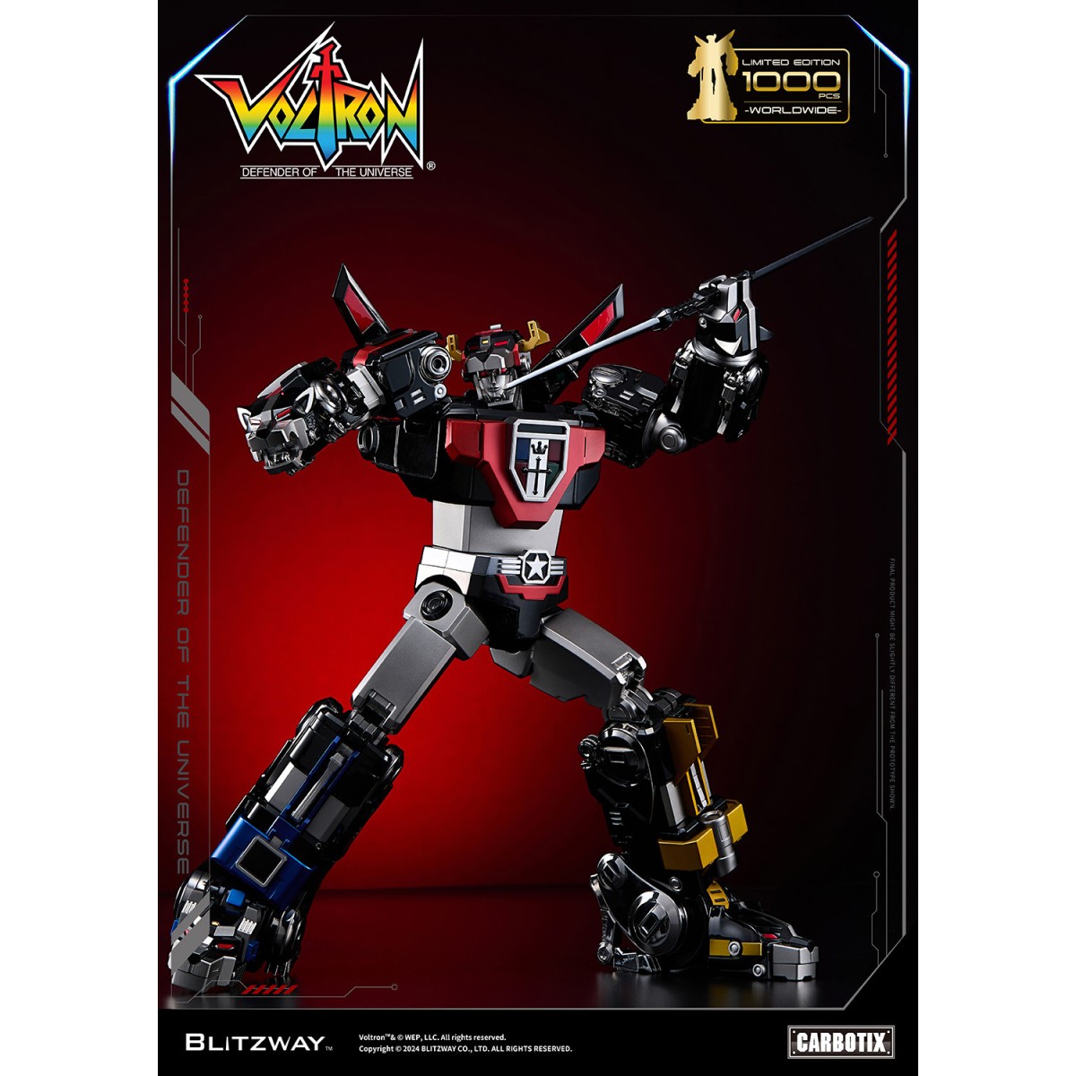 Blitzway - BLACK VOLTRON - Voltron: Defender of the Universe figurine Carbotix