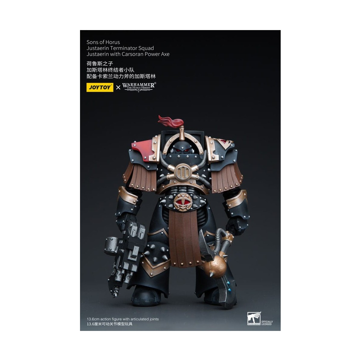 JoyToy - Sons of Horus - Justaerin Terminator Squad - Justaerin with Carsoran Power Axe 1/18 - The Horus Heresy