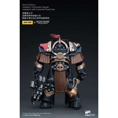 JoyToy - Sons of Horus - Justaerin Terminator Squad - Justaerin with Carsoran Power Axe 1/18 - The Horus Heresy