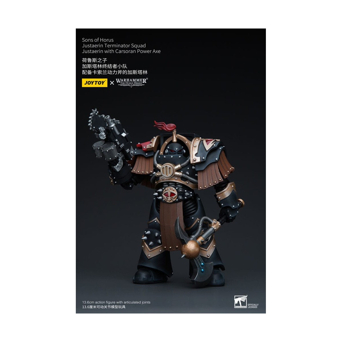 JoyToy - Sons of Horus - Justaerin Terminator Squad - Justaerin with Carsoran Power Axe 1/18 - The Horus Heresy