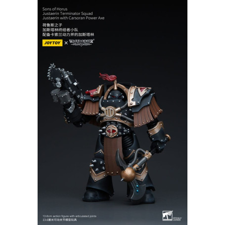 JoyToy - Sons of Horus - Justaerin Terminator Squad - Justaerin with Carsoran Power Axe 1/18 - The Horus Heresy