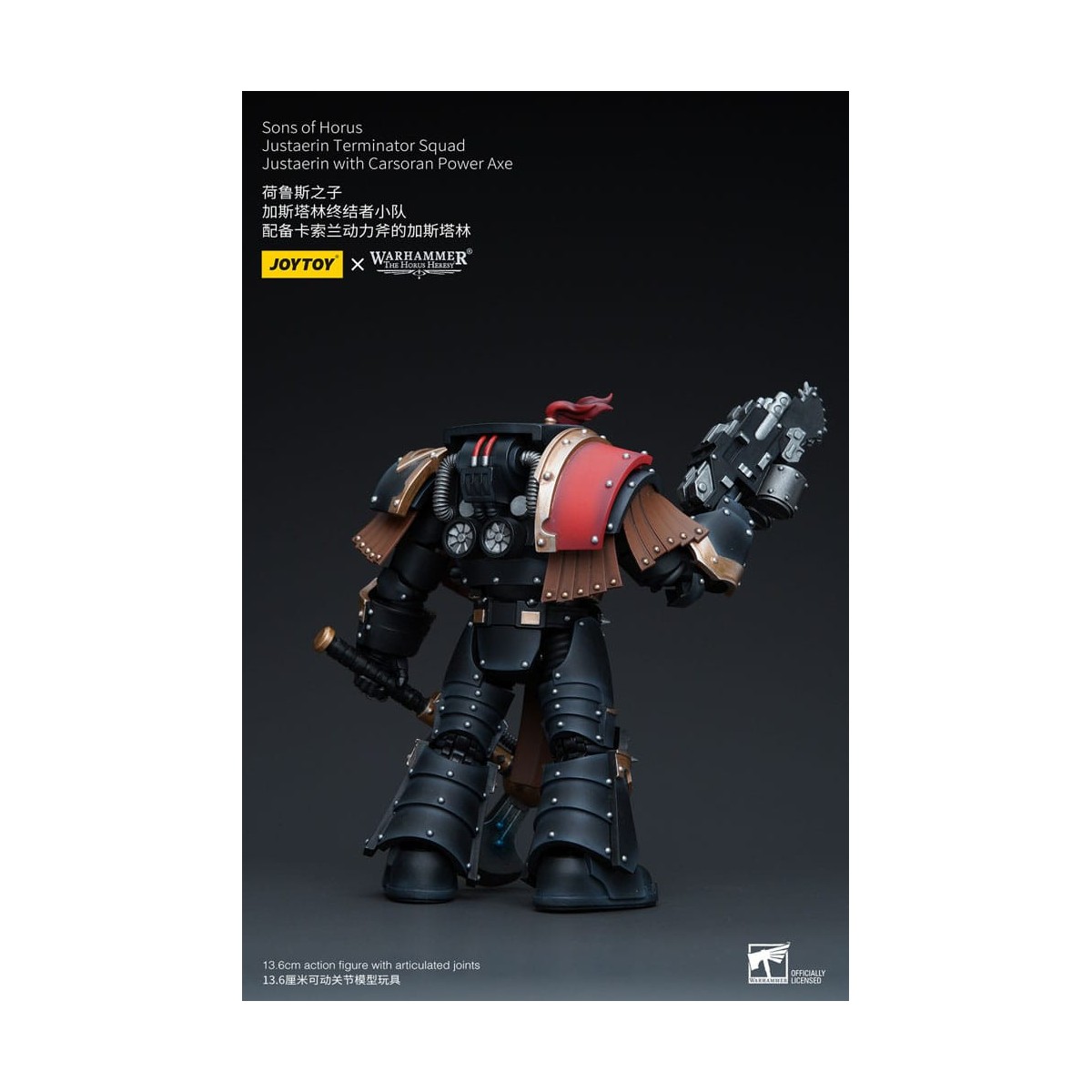 JoyToy - Sons of Horus - Justaerin Terminator Squad - Justaerin with Carsoran Power Axe 1/18 - The Horus Heresy