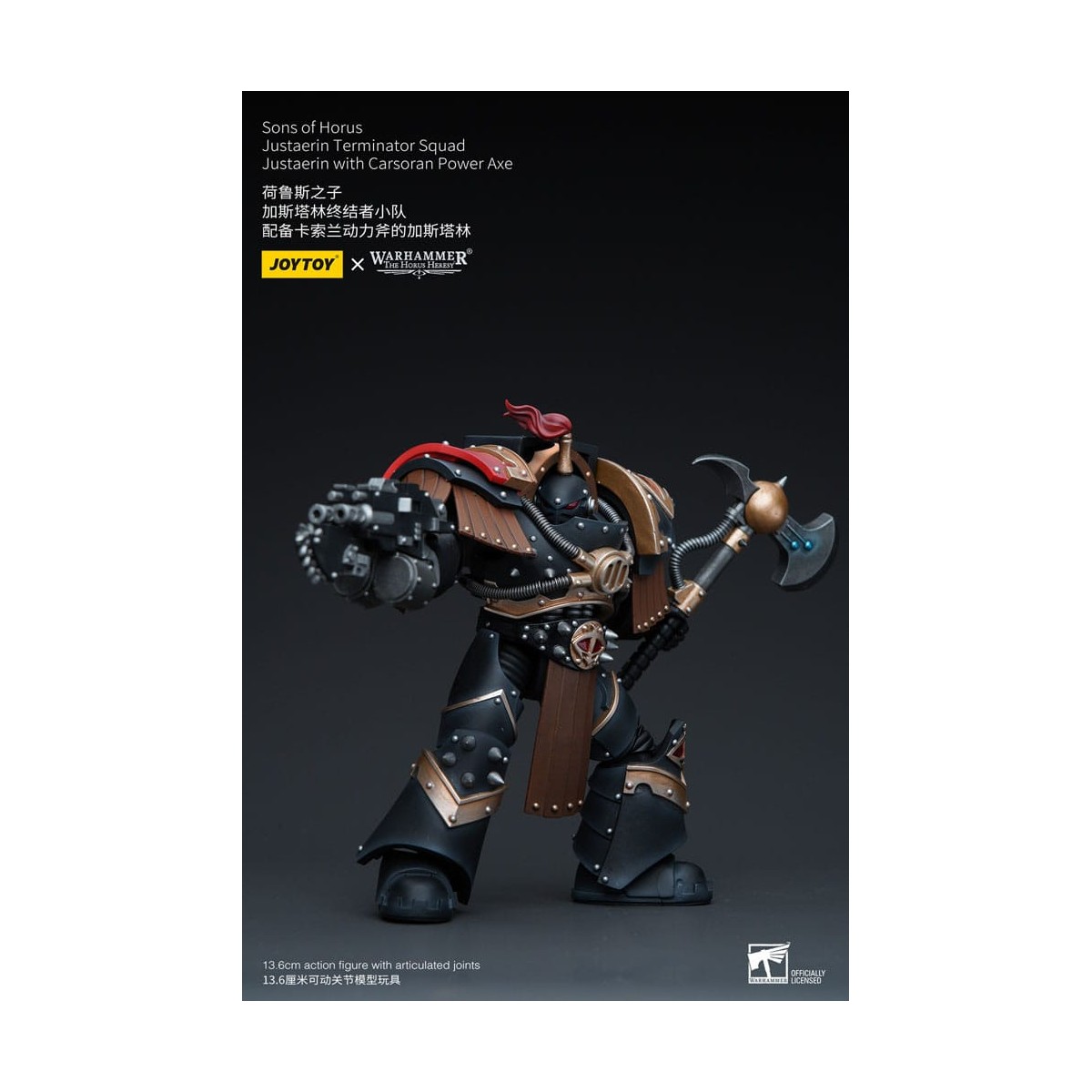 JoyToy - Sons of Horus - Justaerin Terminator Squad - Justaerin with Carsoran Power Axe 1/18 - The Horus Heresy